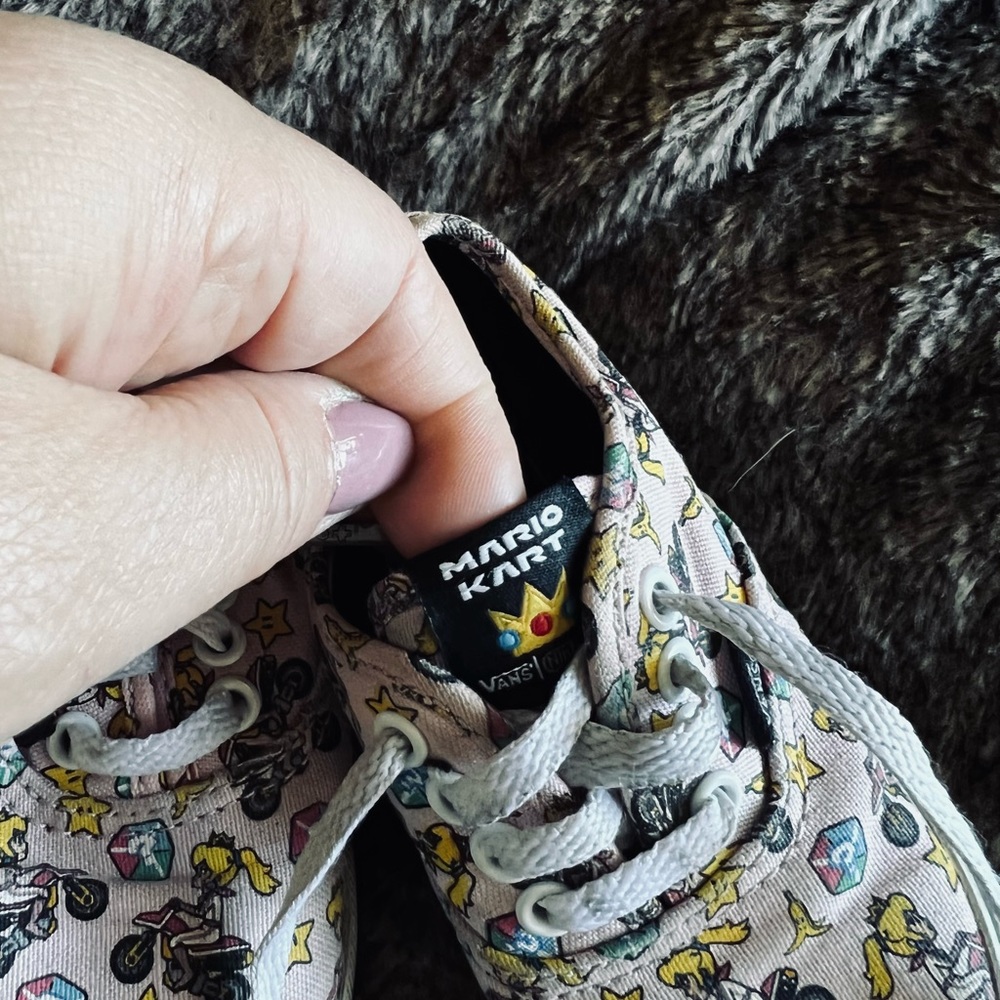 Vans Mario Kart Game Over Toddler Sneakers Sz 6.5 - Picture 4 of 9